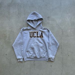 vintage russell athletic ucla spellout hoodie